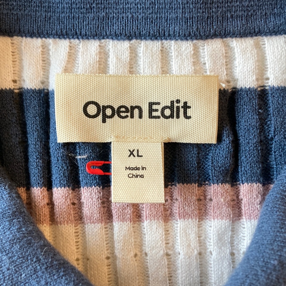 Classic Striped Short Sleeve Polo Shirt  Men Size XL - Picture 4 of 12